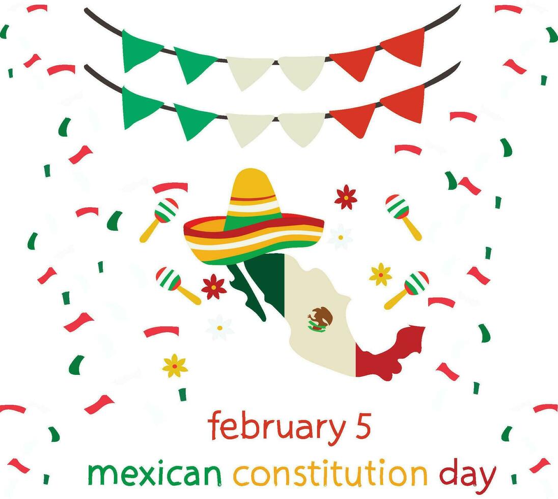 mexicano constituição dia vetor