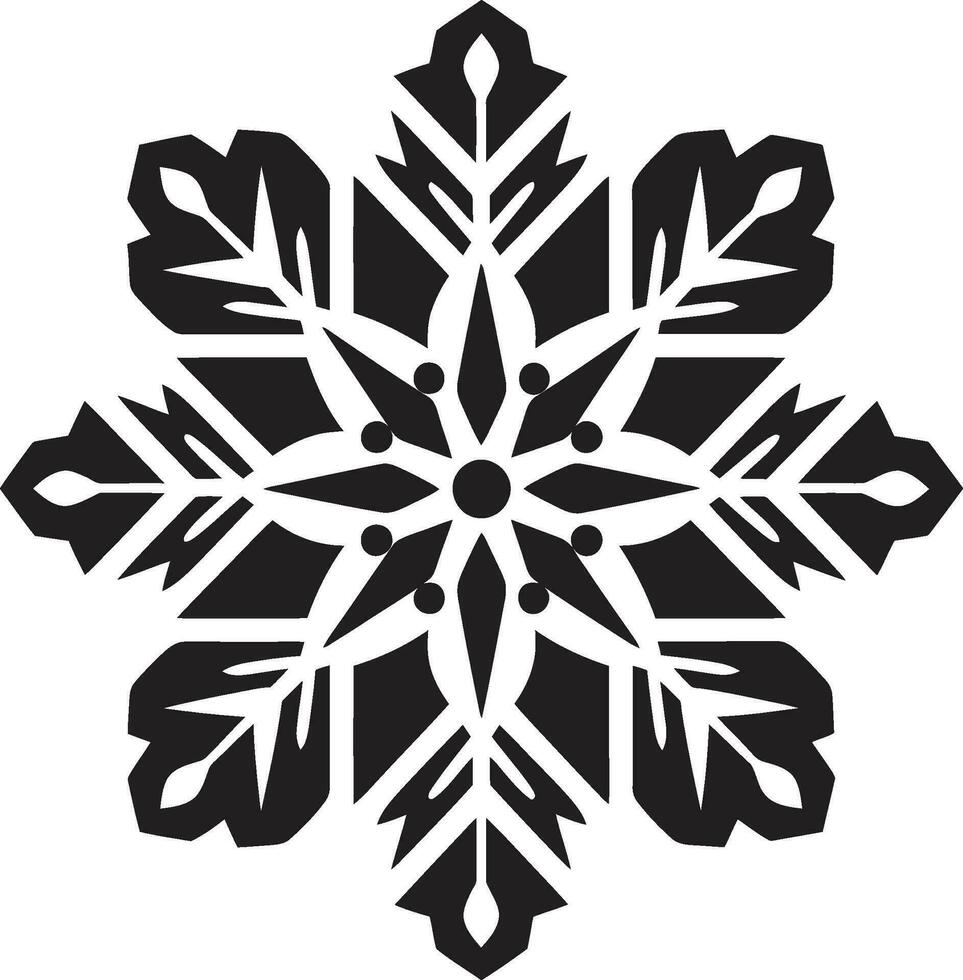 flocos de neve graça revelado icônico emblema Projeto gelado complexidades revelado logotipo vetor Projeto
