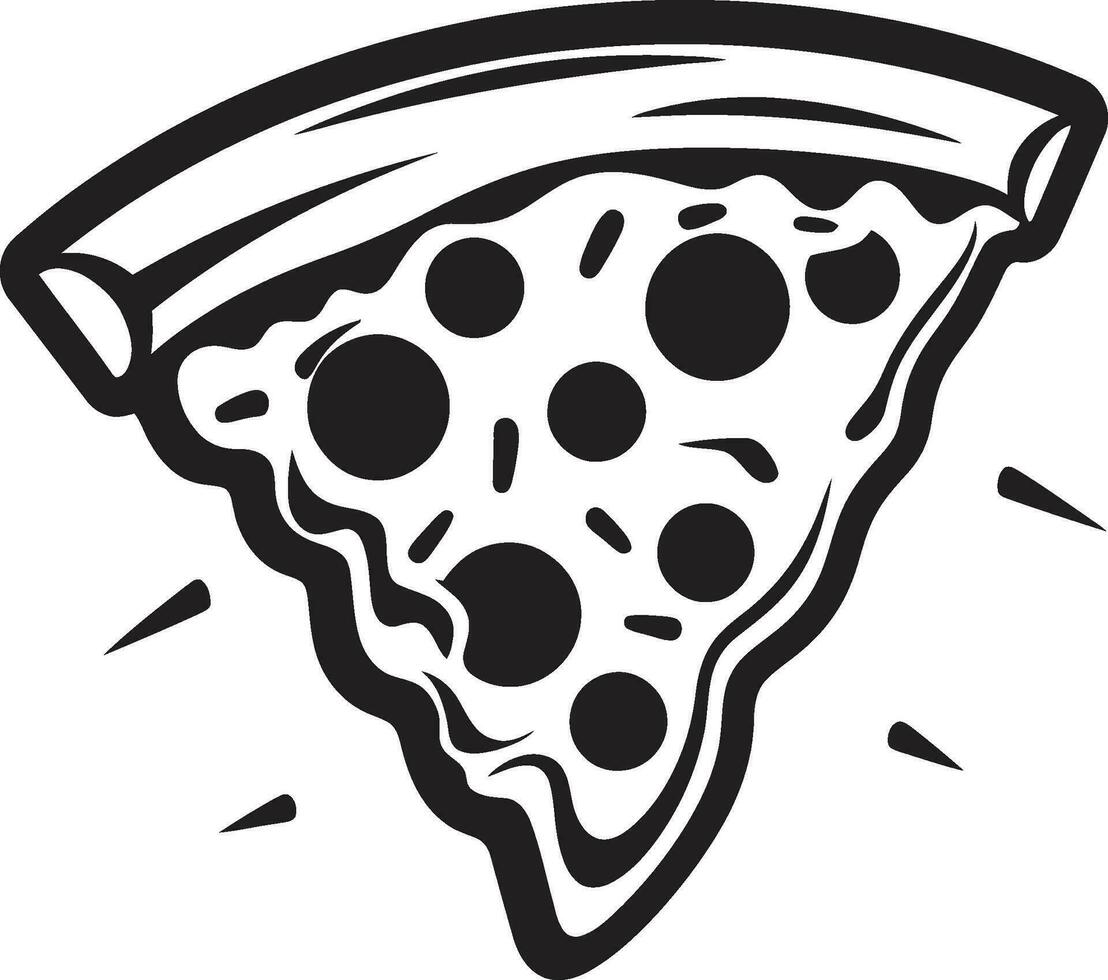 italiano fatia essência vetor logotipo Projeto pizza fatia paixão icônico emblema Projeto