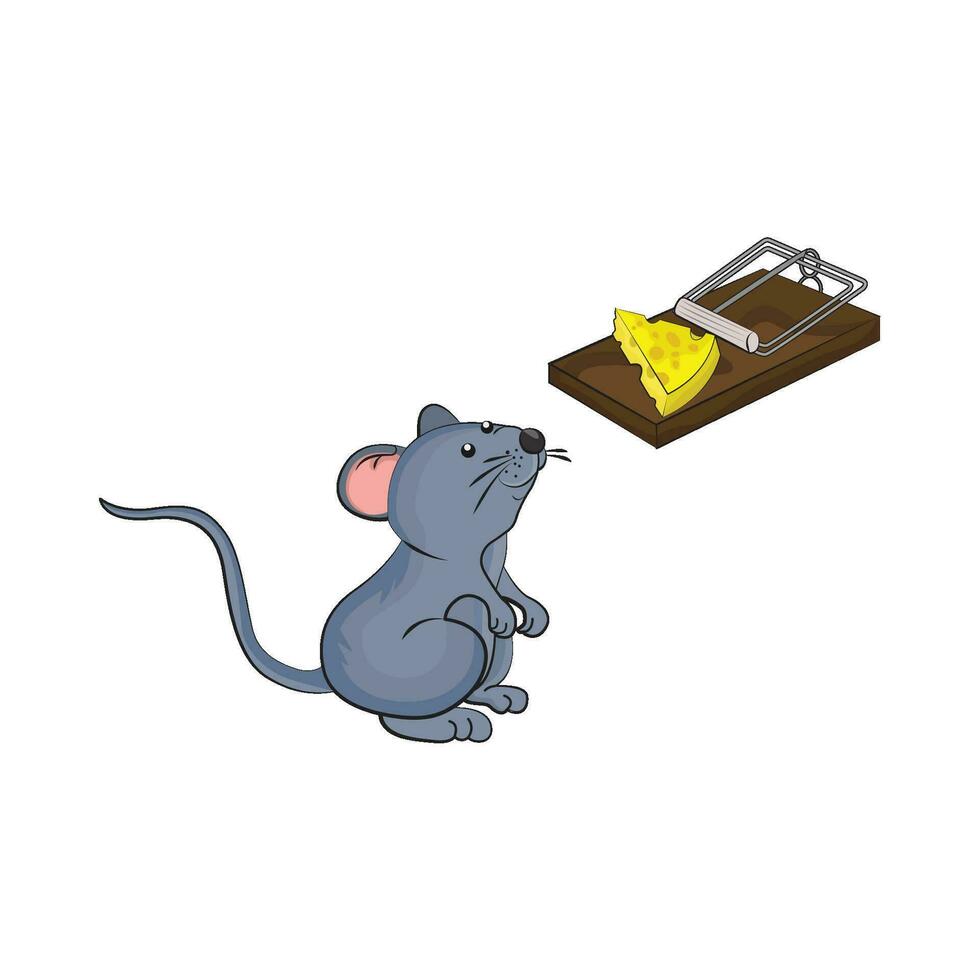 rato armadilha ilustração vetor