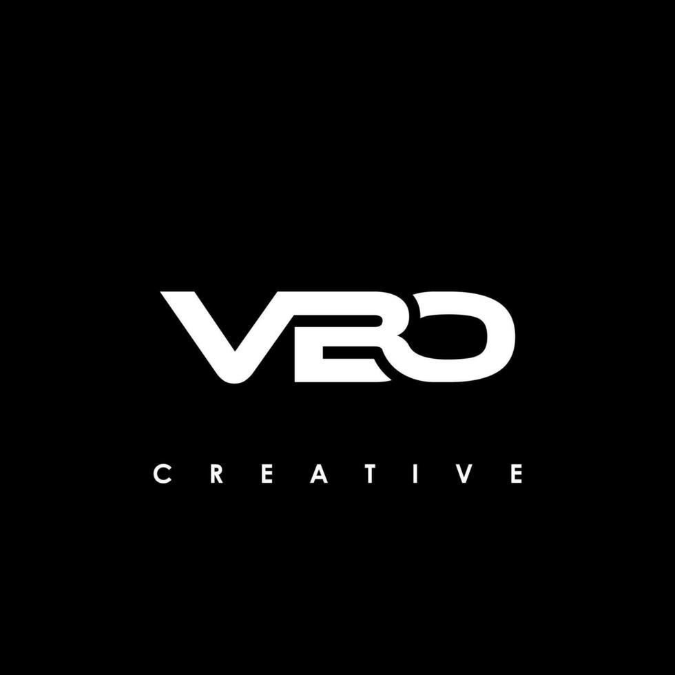 vbo carta inicial logotipo Projeto modelo vetor ilustração