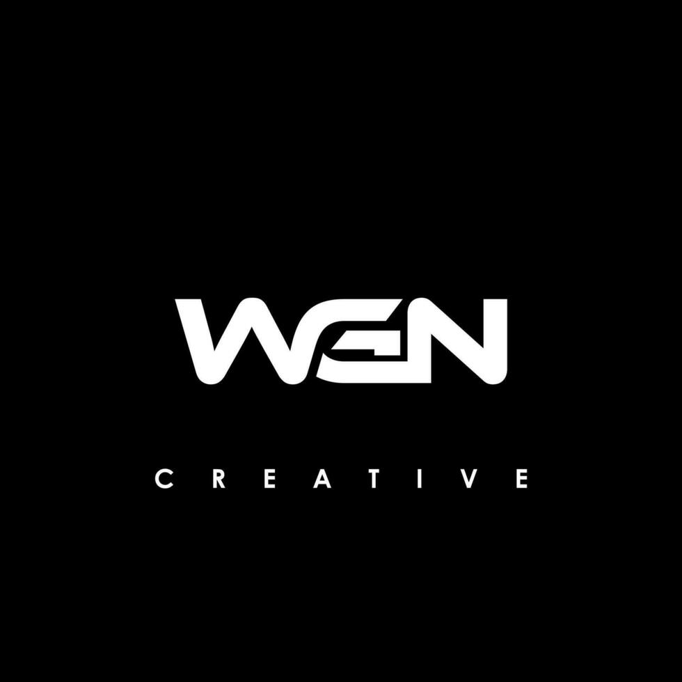 wgn carta inicial logotipo Projeto modelo vetor ilustração