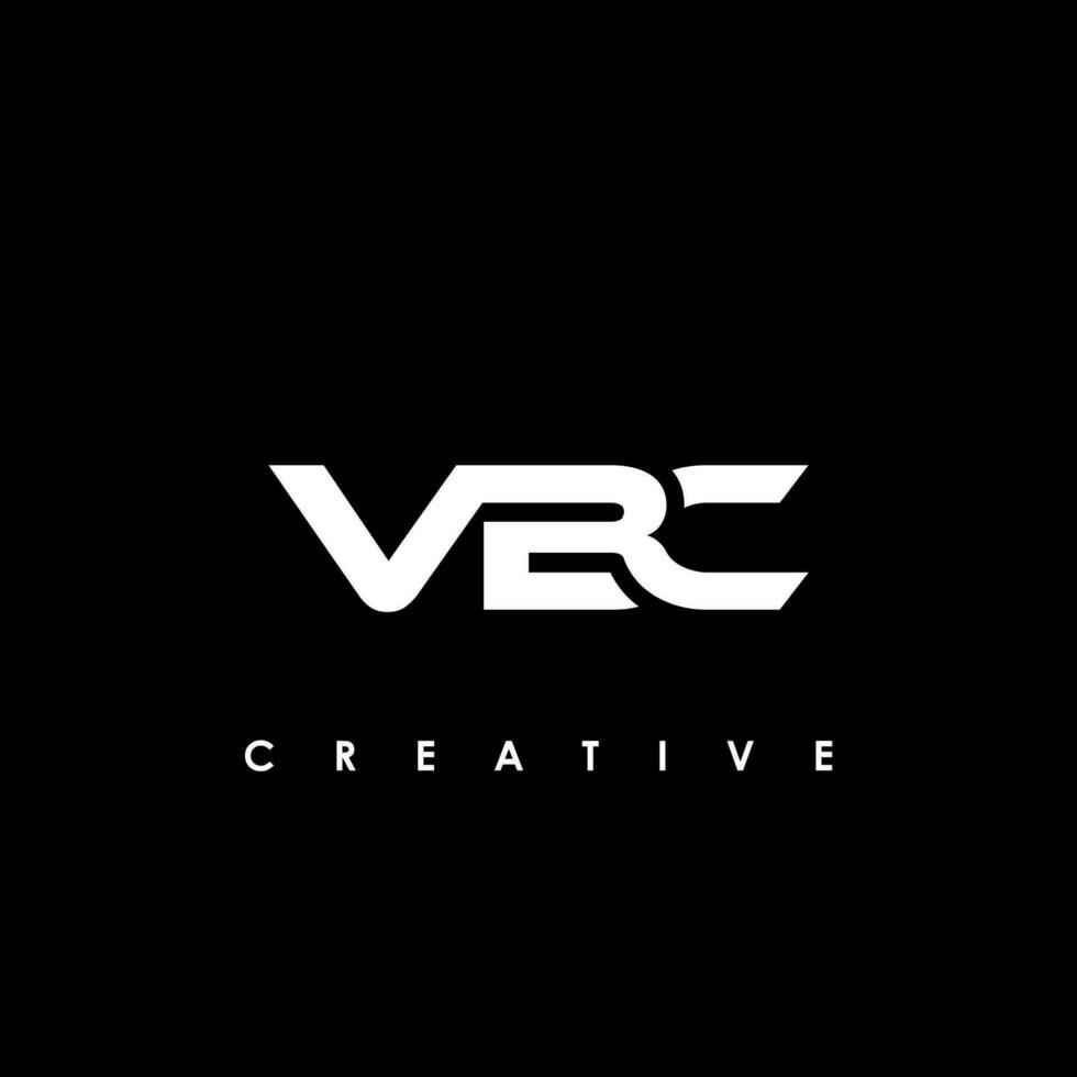 vbc carta inicial logotipo Projeto modelo vetor ilustração