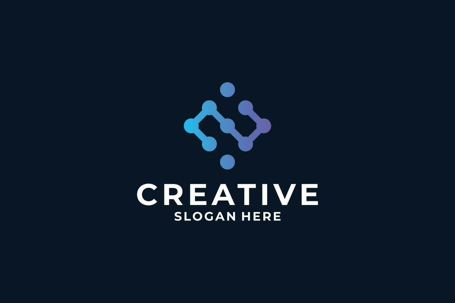 moderno conceito carta n logotipo Projeto com criativo gradiente cor. vetor