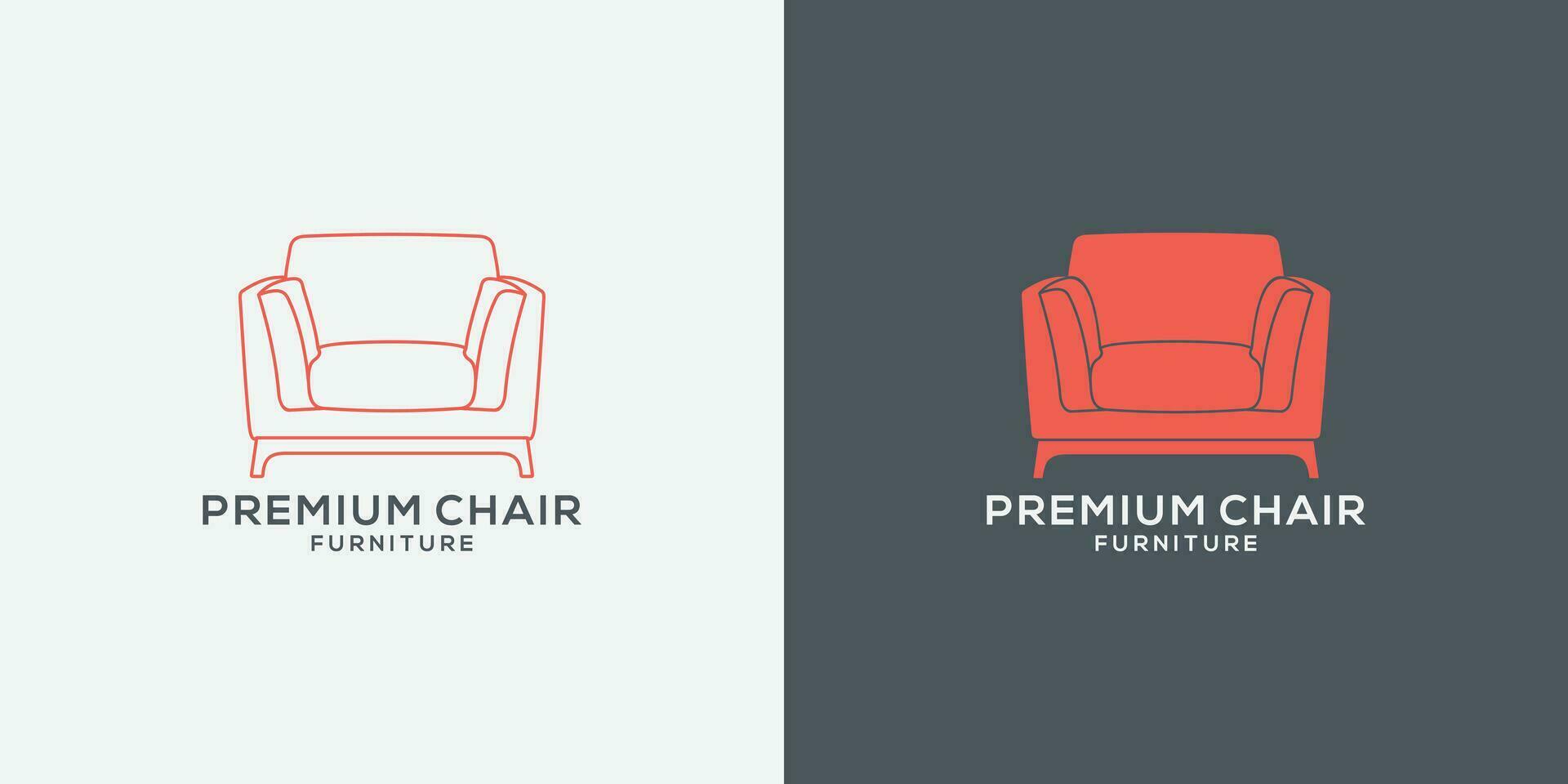 conjunto minimalista sofá logotipo Projeto para mobília, propriedade e interior o negócio vetor
