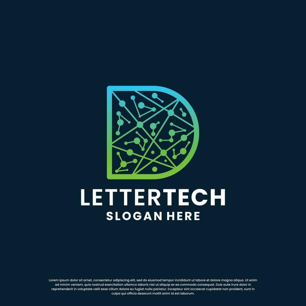 criativo carta d tecnologia, Ciência, laboratório, dados Informática logotipo Projeto para seu o negócio identidade vetor