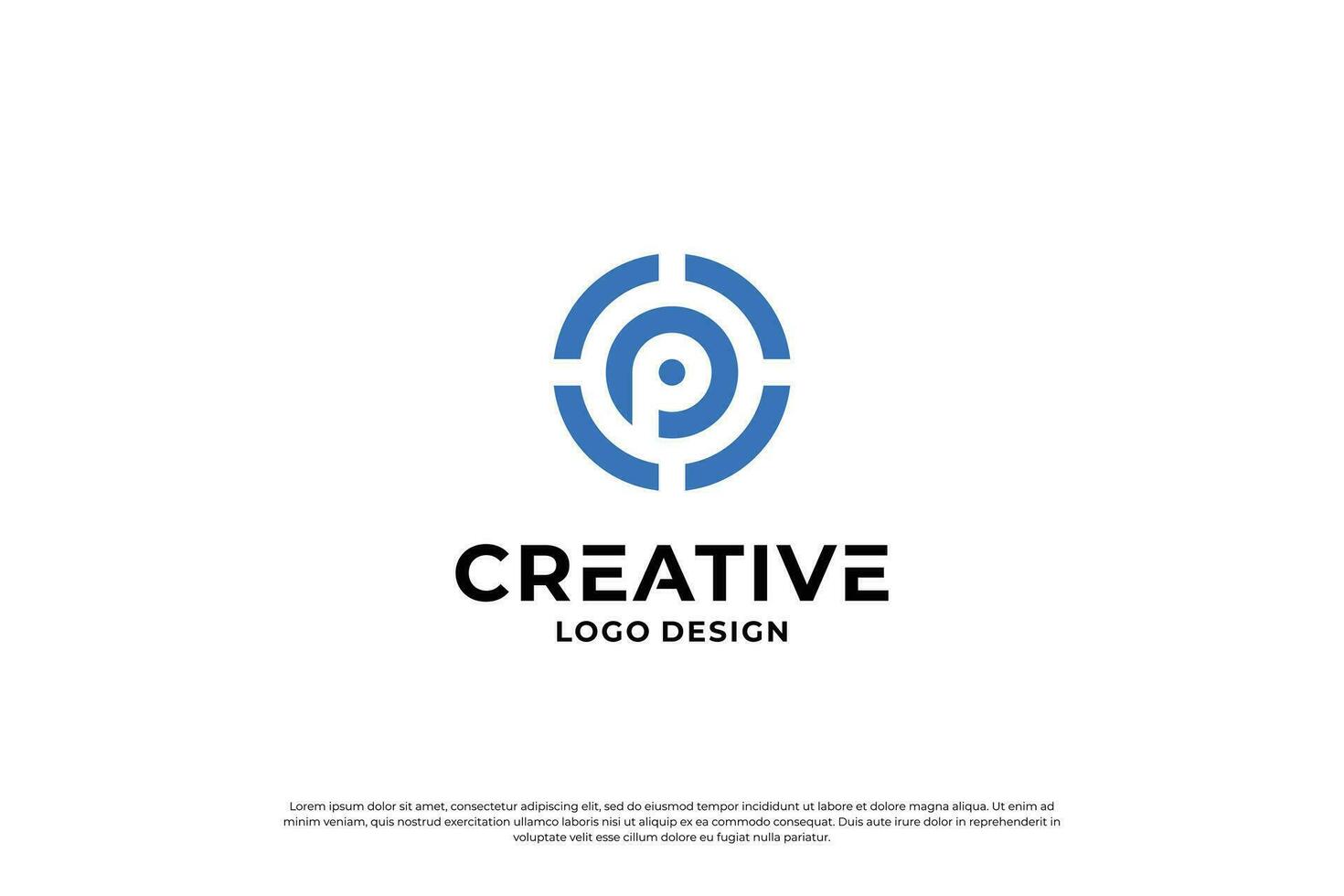 carta p logotipo Projeto inspiração. inicial cartas p logotipo símbolo marca. criativo carta p logotipo vetor. vetor