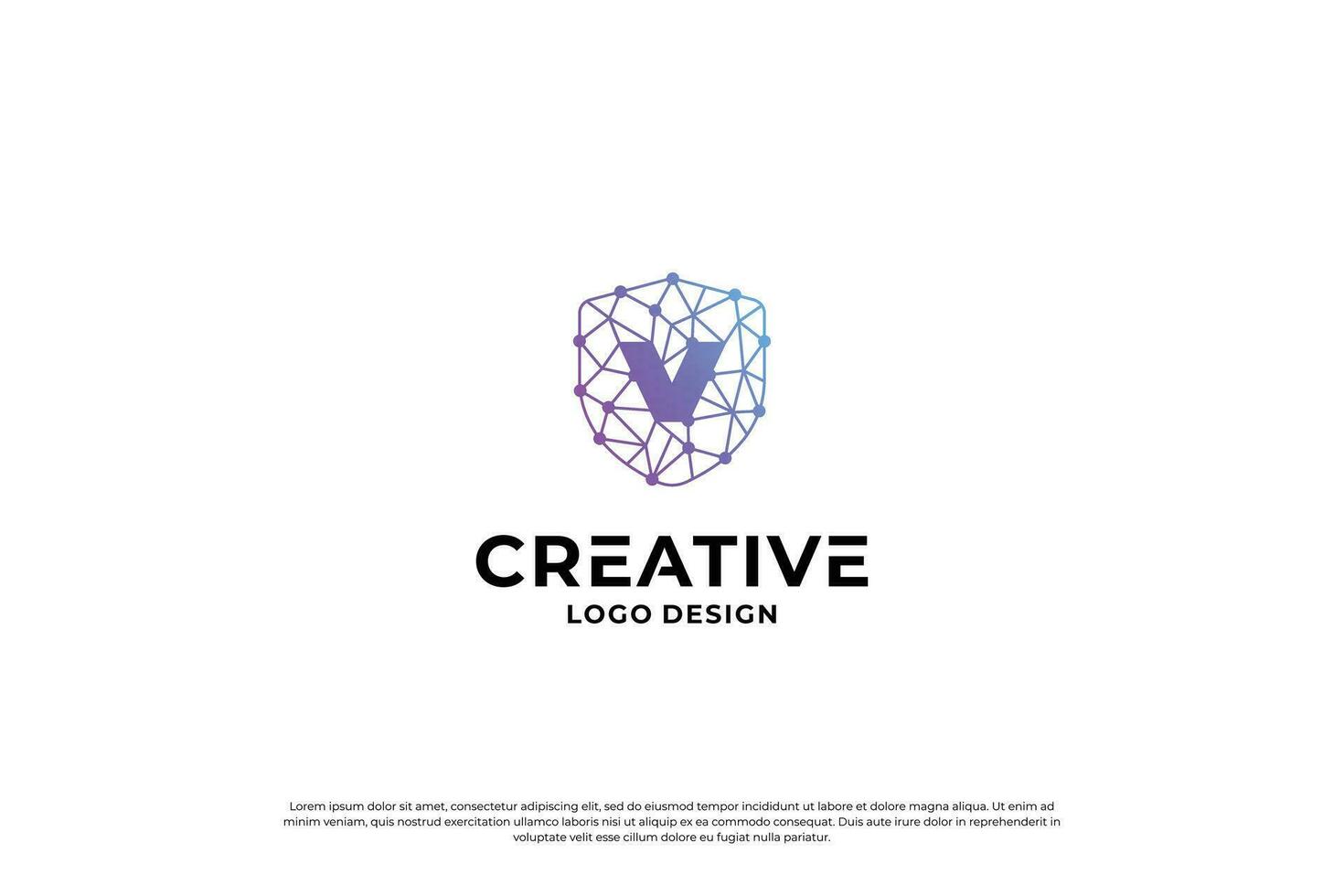 carta v logotipo Projeto modelo. inicial cartas v. criativo v símbolo. vetor