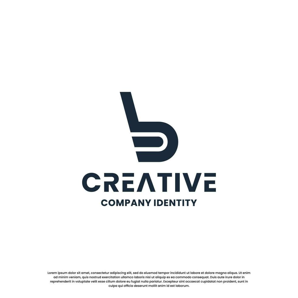 criativo monograma carta b logotipo Projeto inspiração vetor