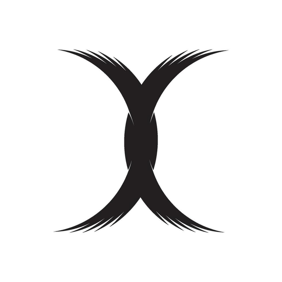 letra x logotipo do vetor