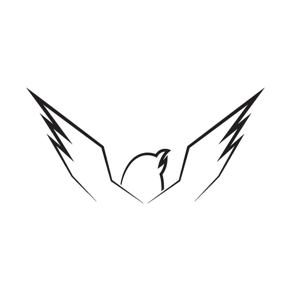 falcão logotipo modelo vetor