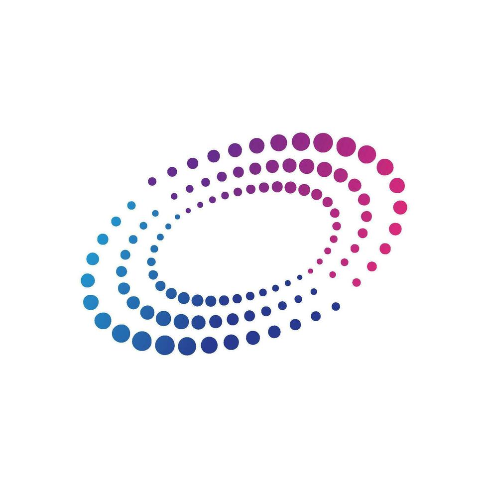 modelo de logotipo de círculo vetor