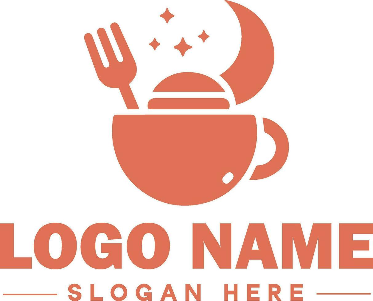 restaurante logotipo, bar, café comprar, churrasco, padaria, cafeteria, Comida logotipo e ícone símbolo limpar \ limpo plano moderno minimalista o negócio logotipo Projeto editável vetor