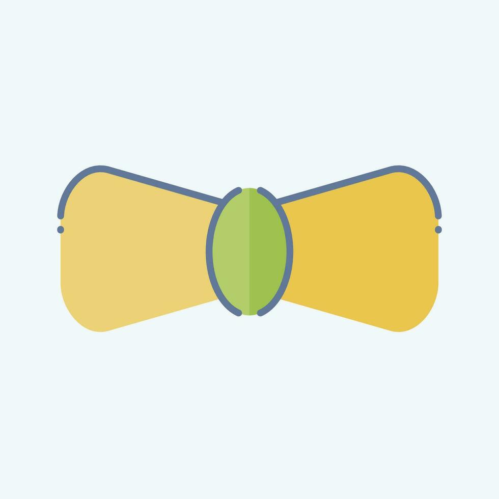 ícone arco gravata. relacionado para Irlanda símbolo. rabisco estilo. simples Projeto editável. simples ilustração vetor
