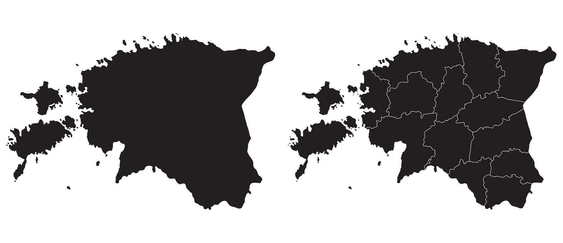 Estônia mapa. mapa do Estônia dentro conjunto vetor