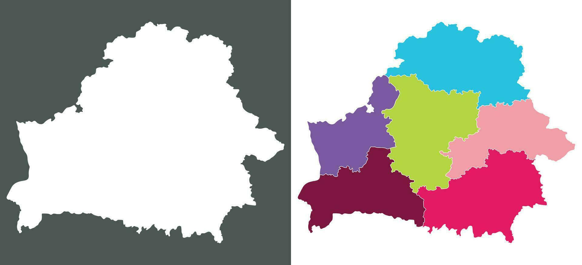 bielorrússia mapa. mapa do bielorrússia dentro conjunto vetor