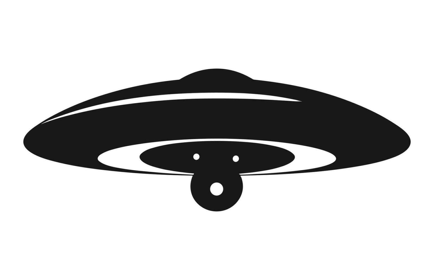 uma espaço UFO vetor silhueta livre