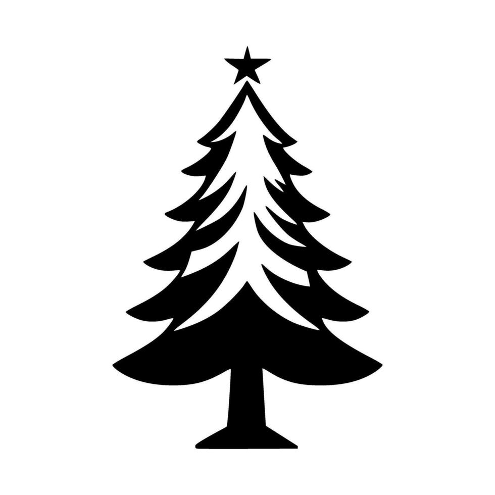 simples Natal árvore gráfico vetor