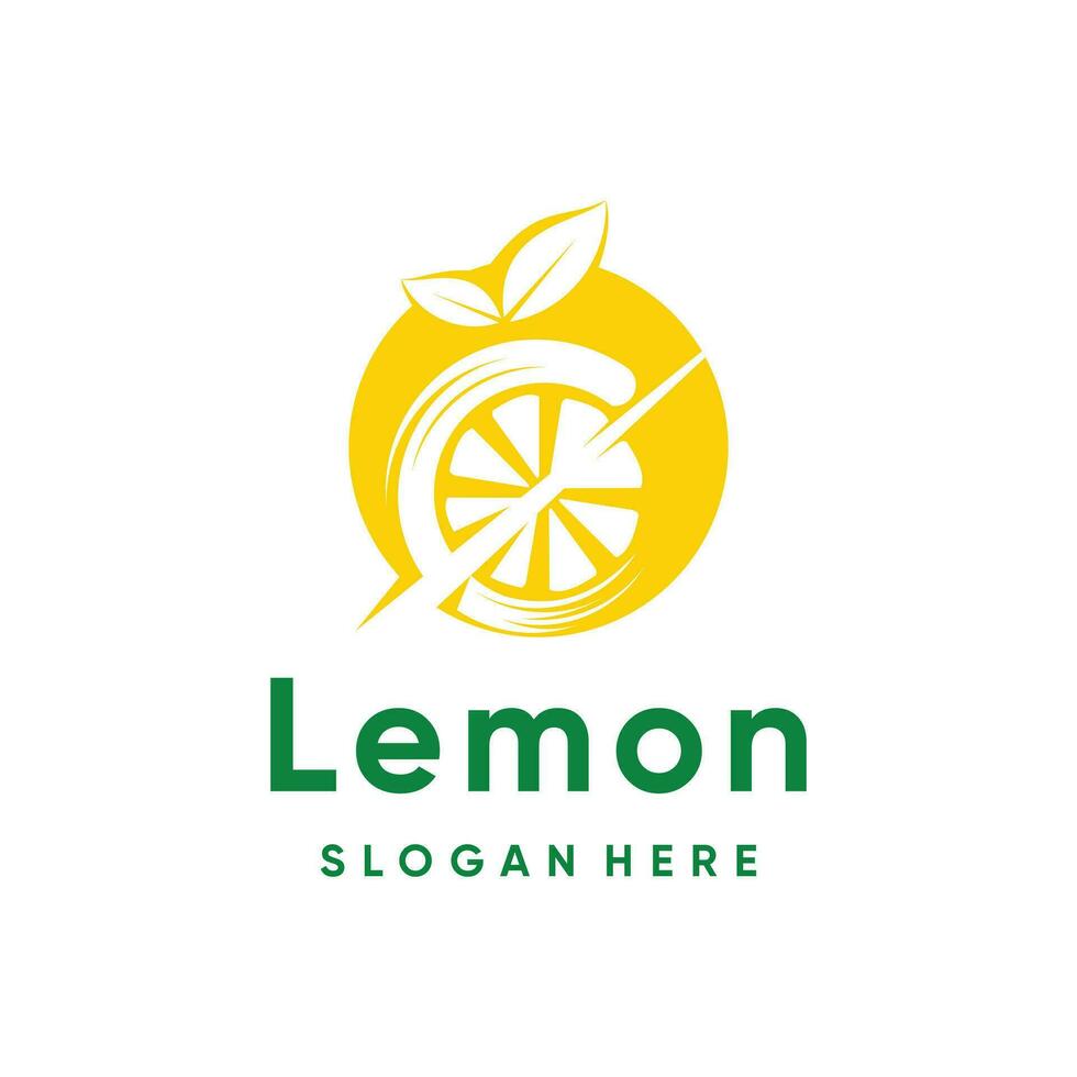 limão logotipo Projeto vetor com simples criativo conceito