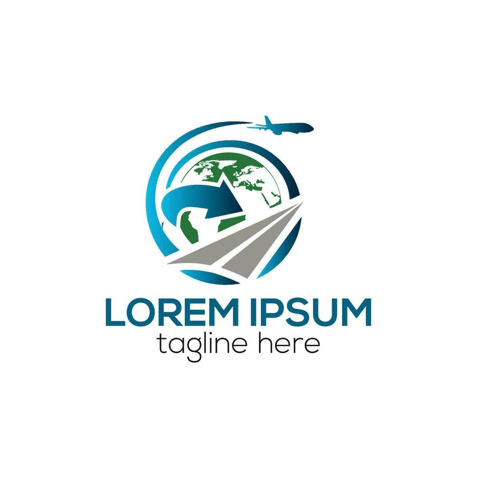 moderno viagem agência logotipo, logística Entrega logotipo Projeto conceito isolado vetor modelo ilustração