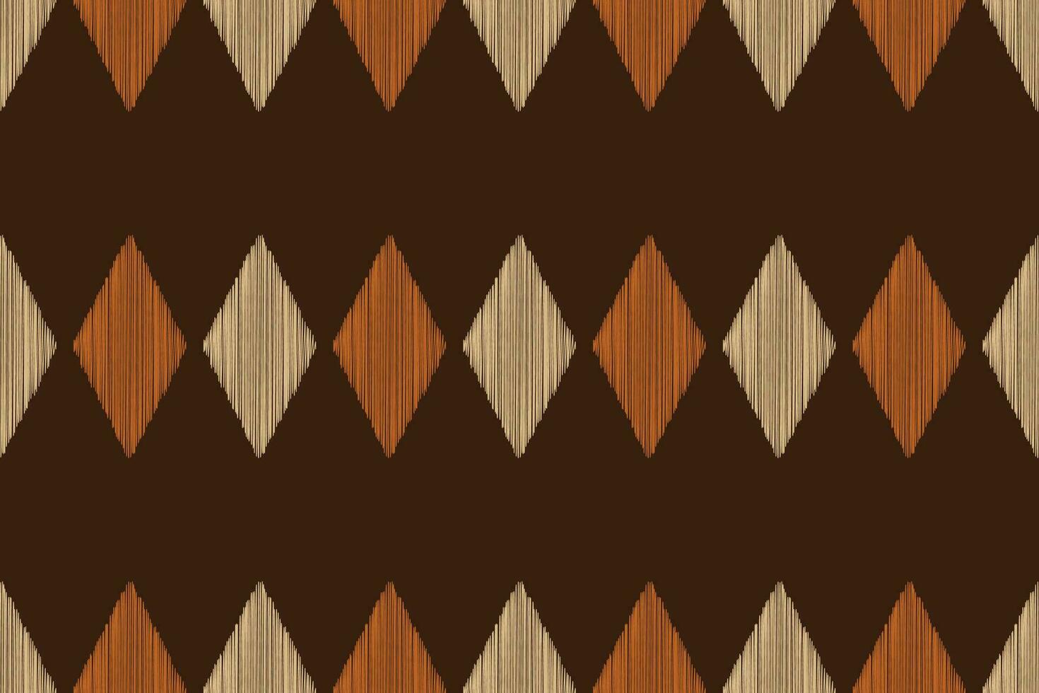 étnico ikat tecido padronizar geométrico estilo.africano ikat bordado Castanho étnico oriental padronizar Castanho fundo. resumo,illustration.texture,papel de parede,quadro,decoração,tapete,motivo. vetor