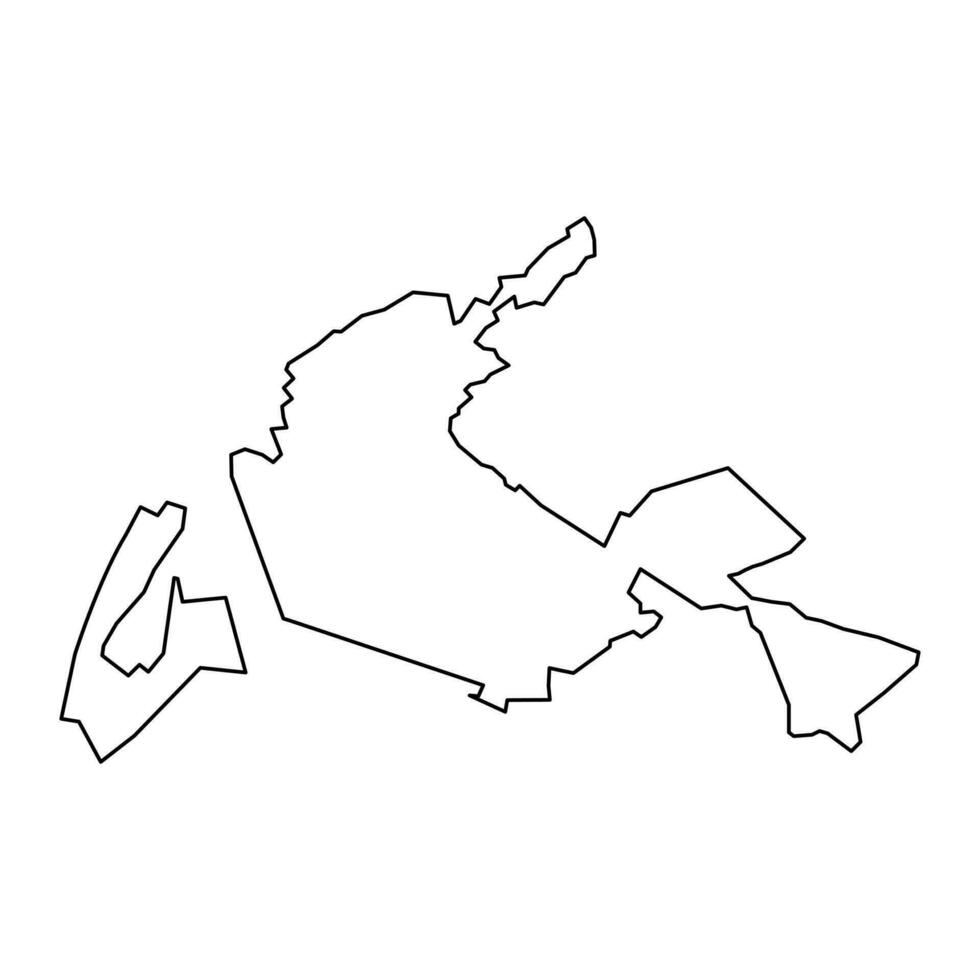 eschen município mapa, administrativo divisão do lichtenstein. vetor ilustração.