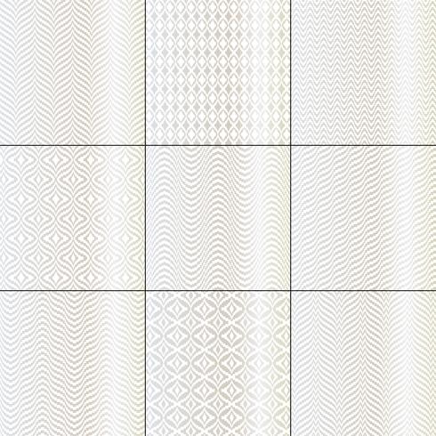 prata branco mod bargello padrões geométricos vetor