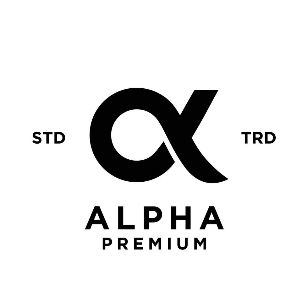 alfa carta logotipo ícone Projeto ilustração vetor