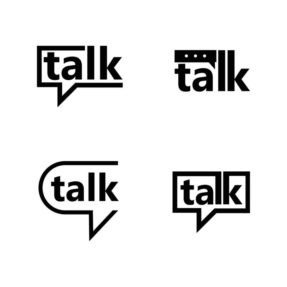 conversa discurso bate-papo carta logotipo ícone Projeto vetor