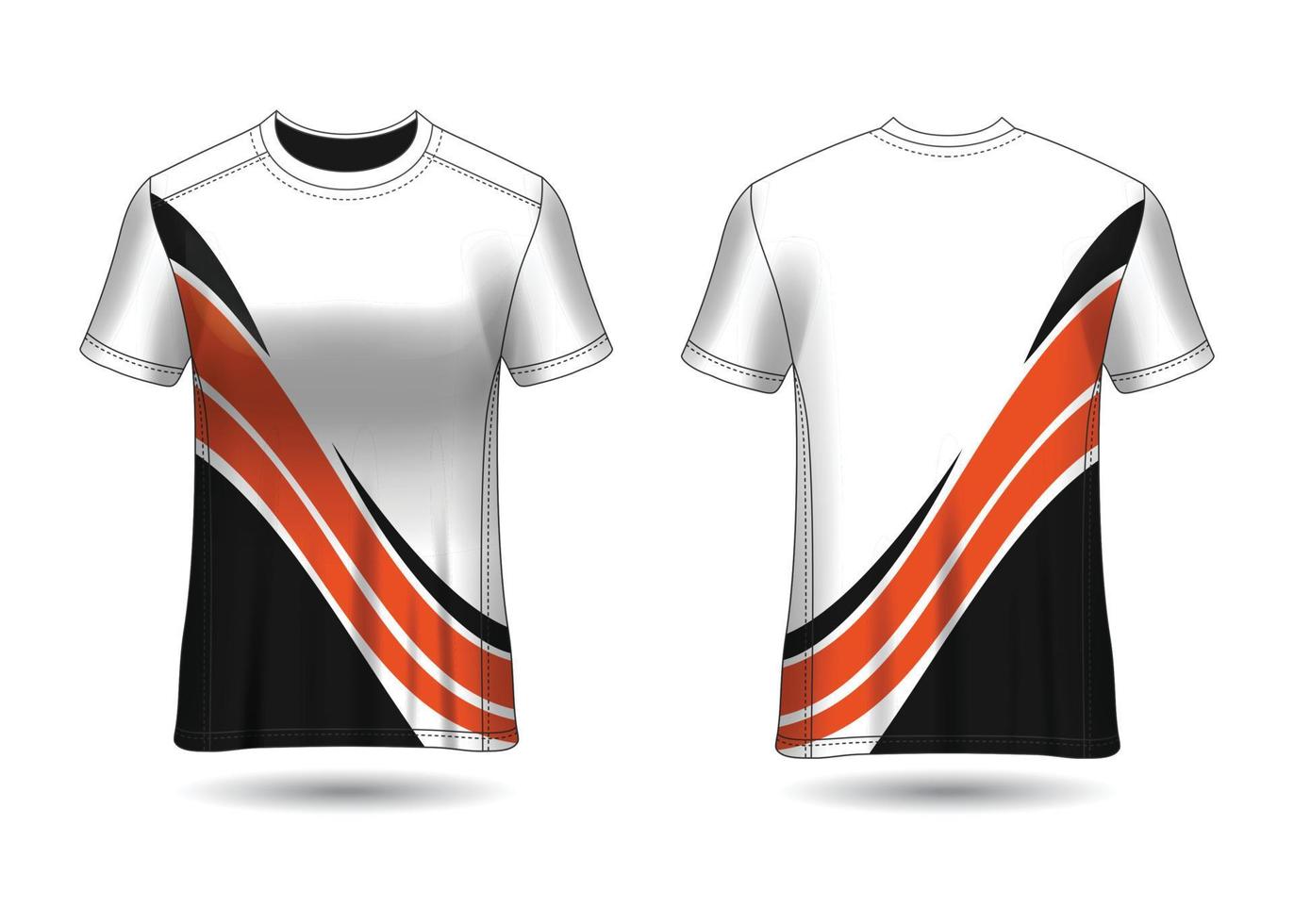 design de esporte de t-shirt. camisa de corrida para o clube vetor