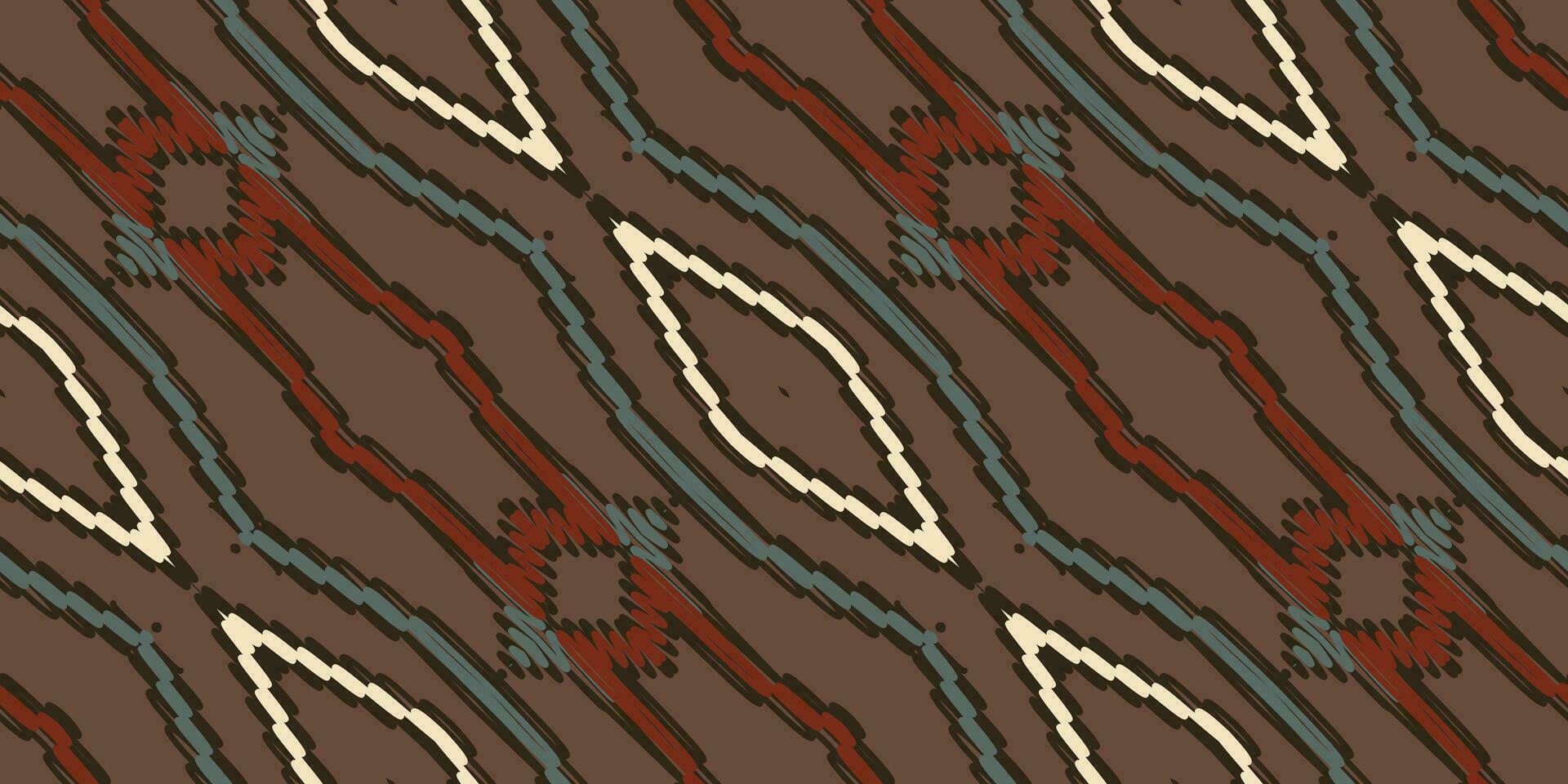 navajo padronizar desatado Mughal arquitetura motivo bordado, ikat bordado vetor Projeto para impressão indígena arte aborígene arte padronizar floral kurti Mughal fronteira