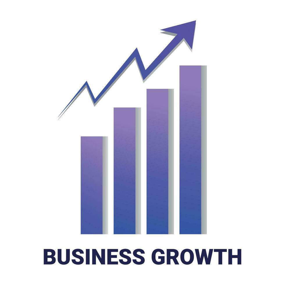 dinheiro crescimento gráfico dentro o negócio com seta vetor