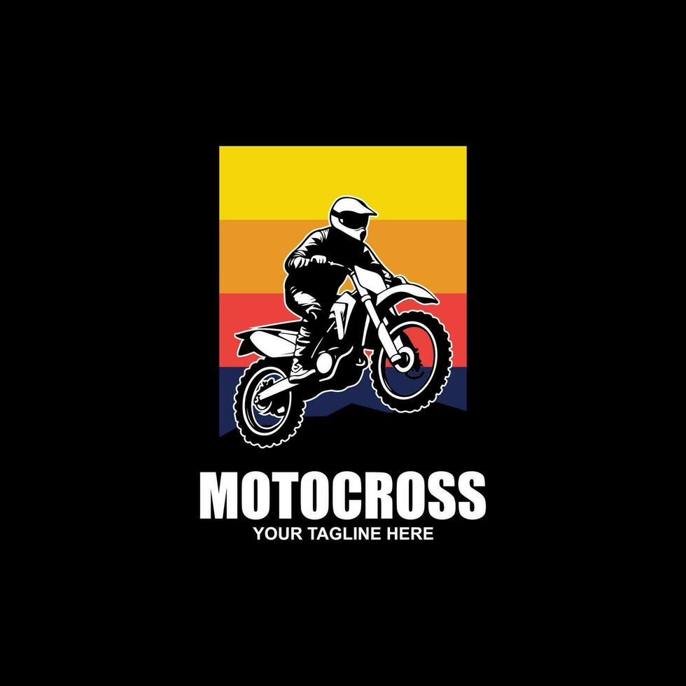 vetor de logotipo de motocross