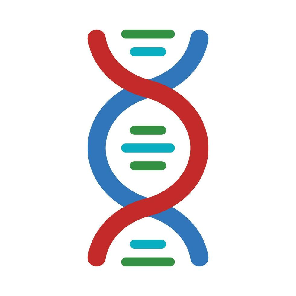 dna vetor plano ícone para pessoal e comercial usar.