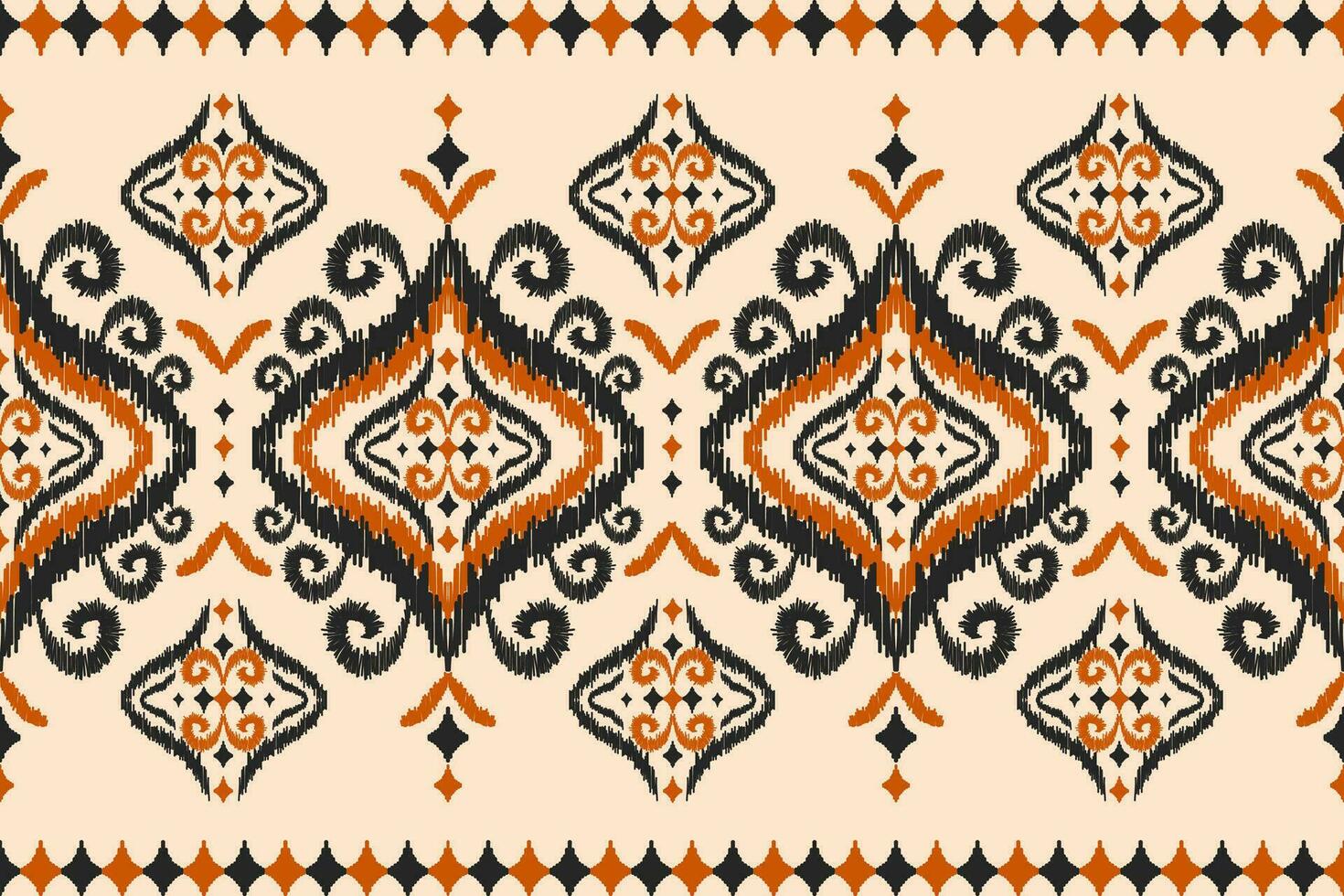 tapete étnico tribal arte padrão. padrão sem emenda de ikat étnico. estilo americano, mexicano. vetor