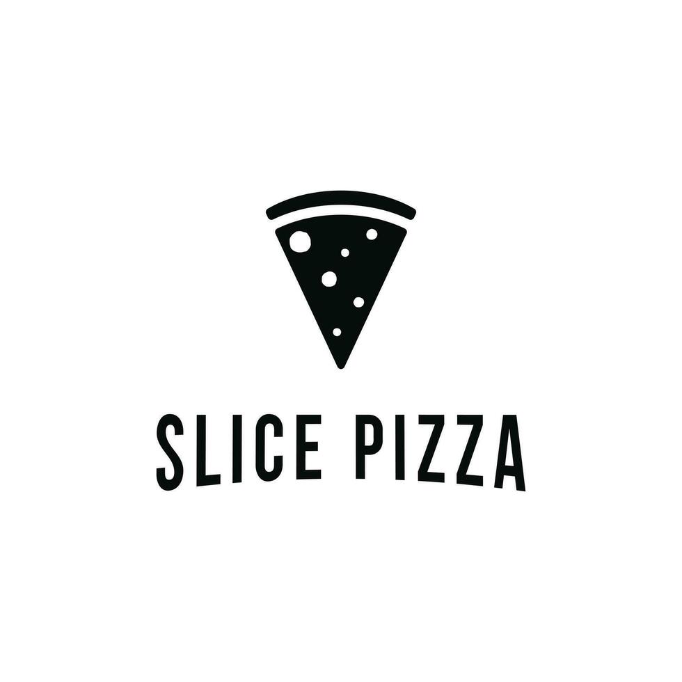 fatia pizza logotipo Projeto idéia vetor