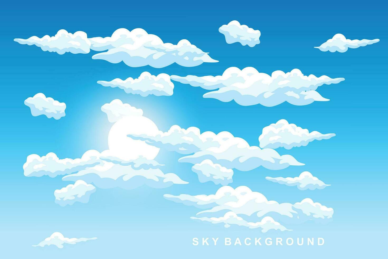 céu nuvem fundo Projeto ilustração modelo vetor decoração bandeira e poster