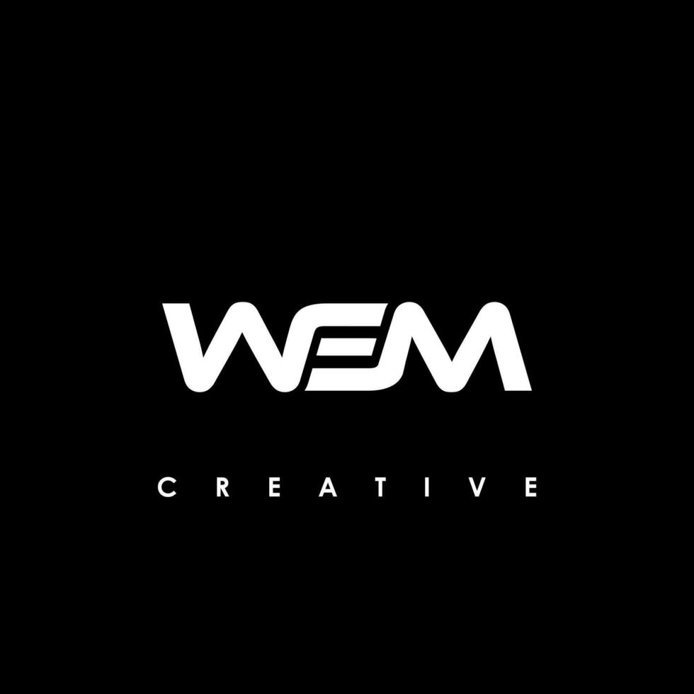 wsm carta inicial logotipo Projeto modelo vetor ilustração