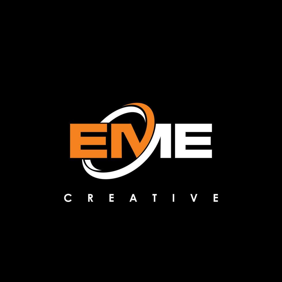 eme carta inicial logotipo Projeto modelo vetor ilustração