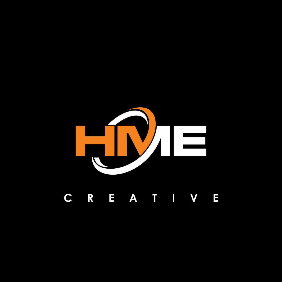 hme carta inicial logotipo Projeto modelo vetor ilustração