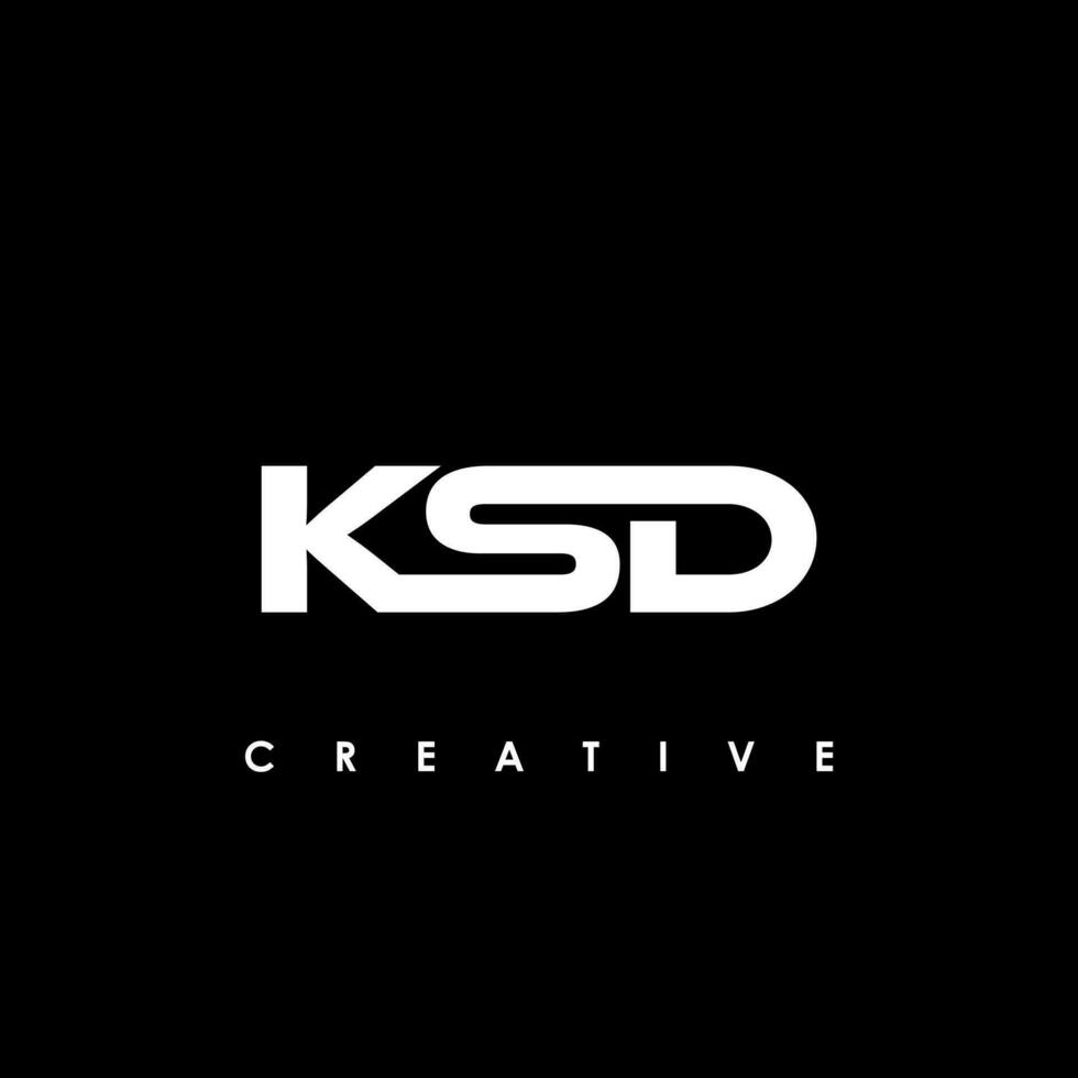 kd carta inicial logotipo Projeto modelo vetor ilustração