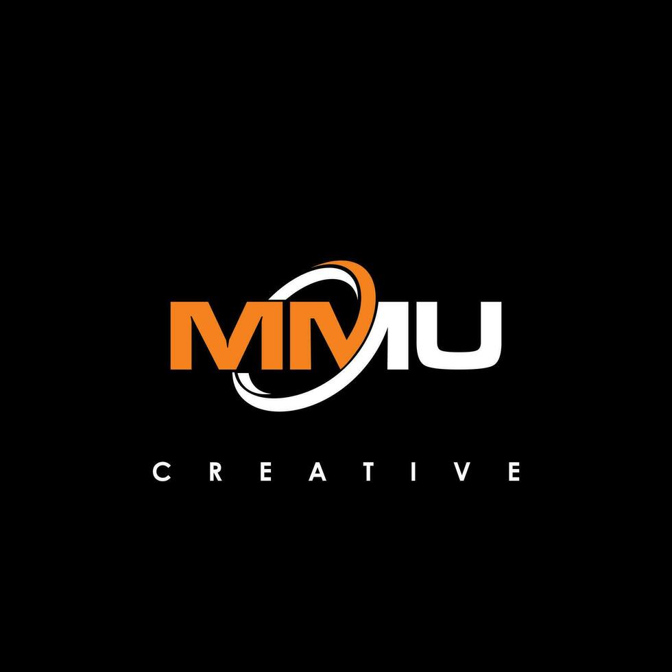 mmu carta inicial logotipo Projeto modelo vetor ilustração