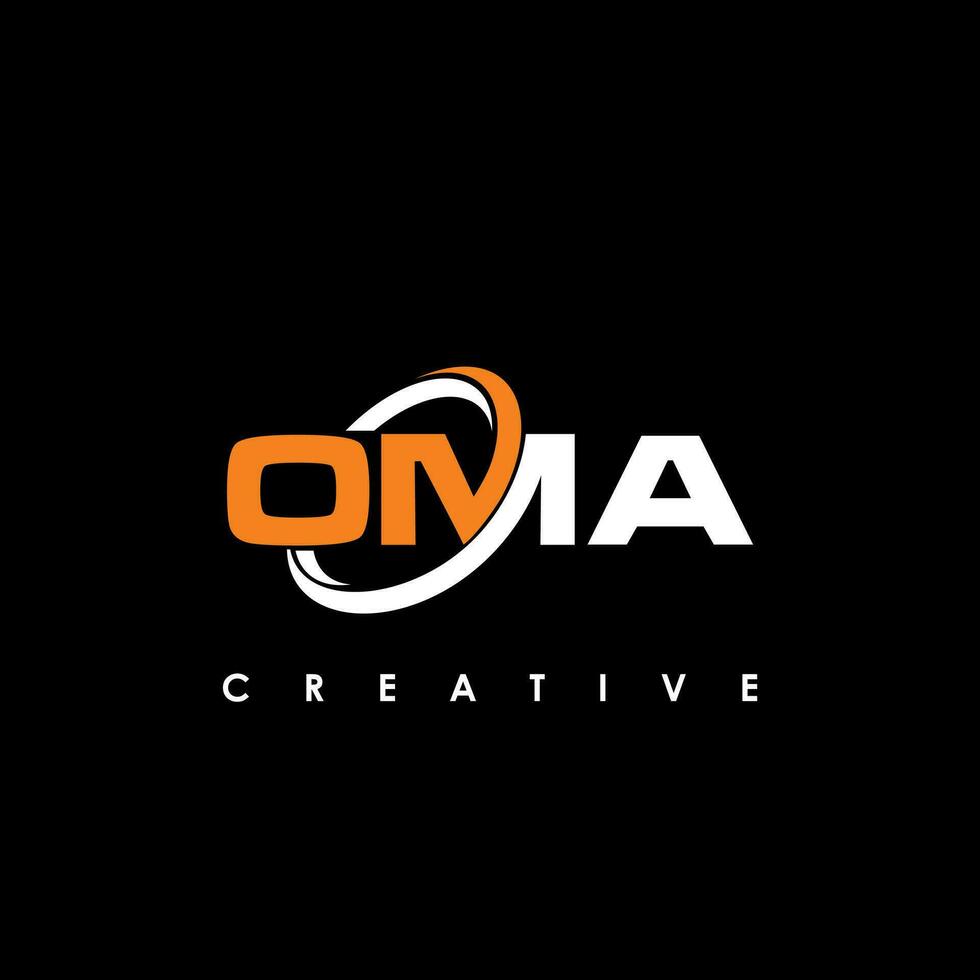 oma carta inicial logotipo Projeto modelo vetor ilustração