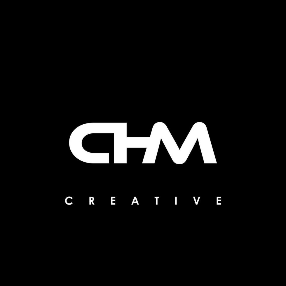 chm carta inicial logotipo Projeto modelo vetor ilustração