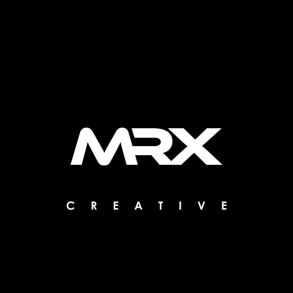 mrx carta inicial logotipo Projeto modelo vetor ilustração