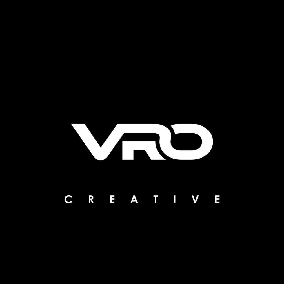 vro carta inicial logotipo Projeto modelo vetor ilustração