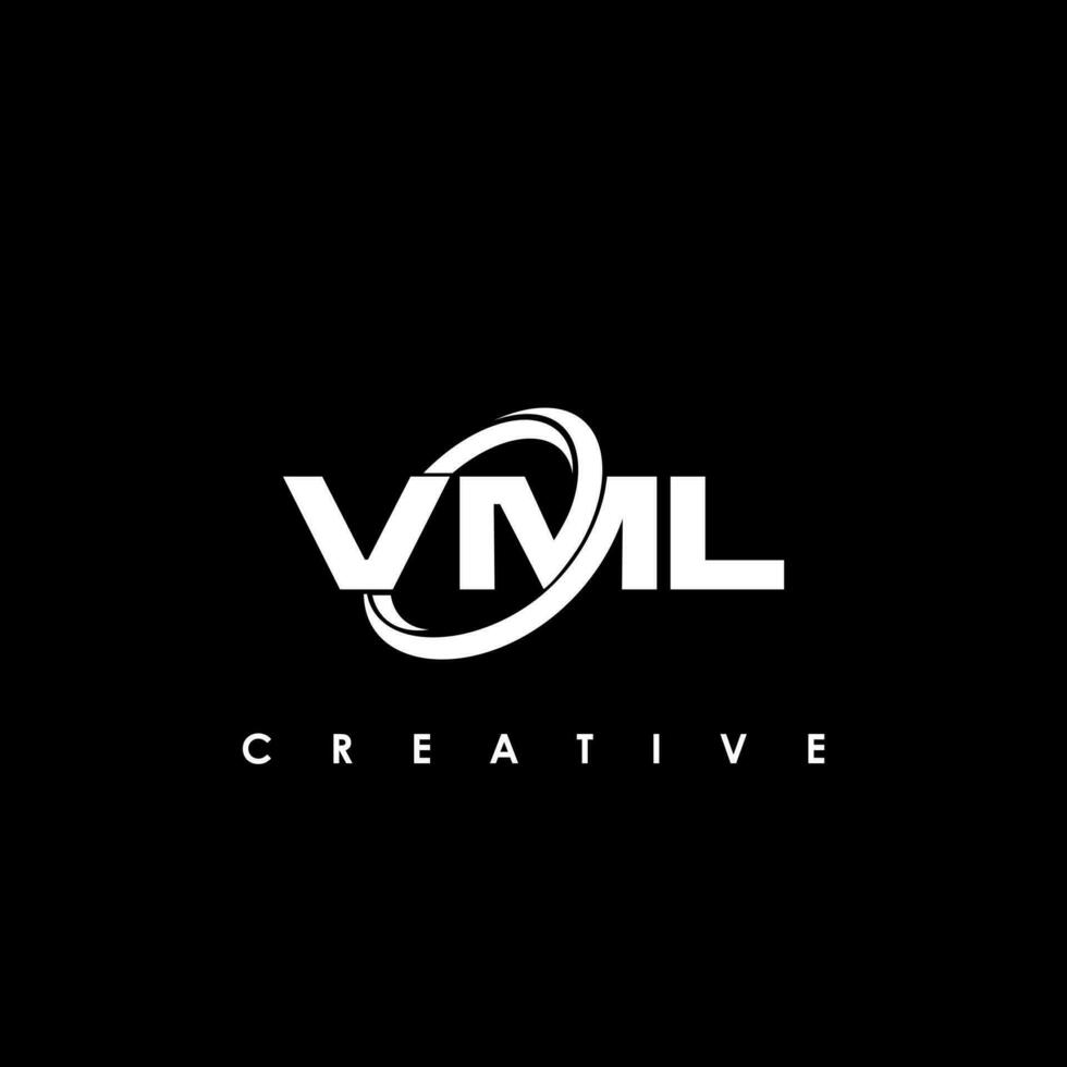 vml carta inicial logotipo Projeto modelo vetor ilustração