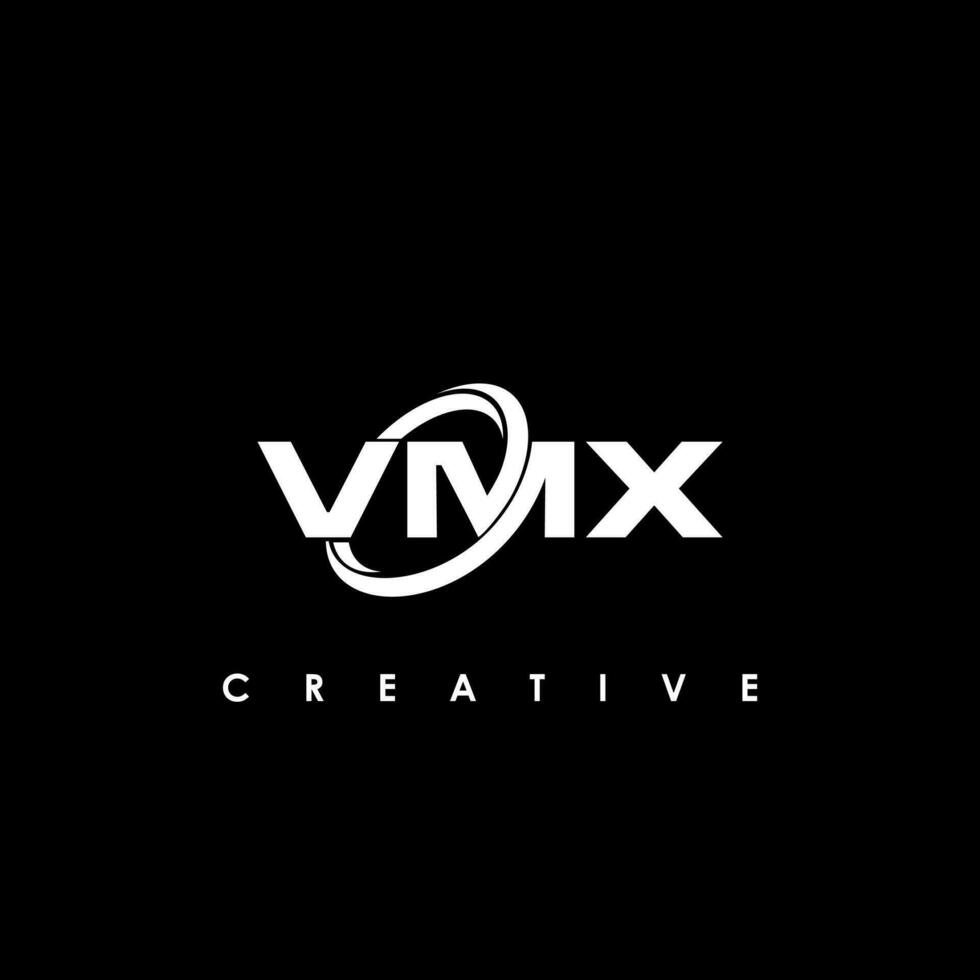 vmx carta inicial logotipo Projeto modelo vetor ilustração