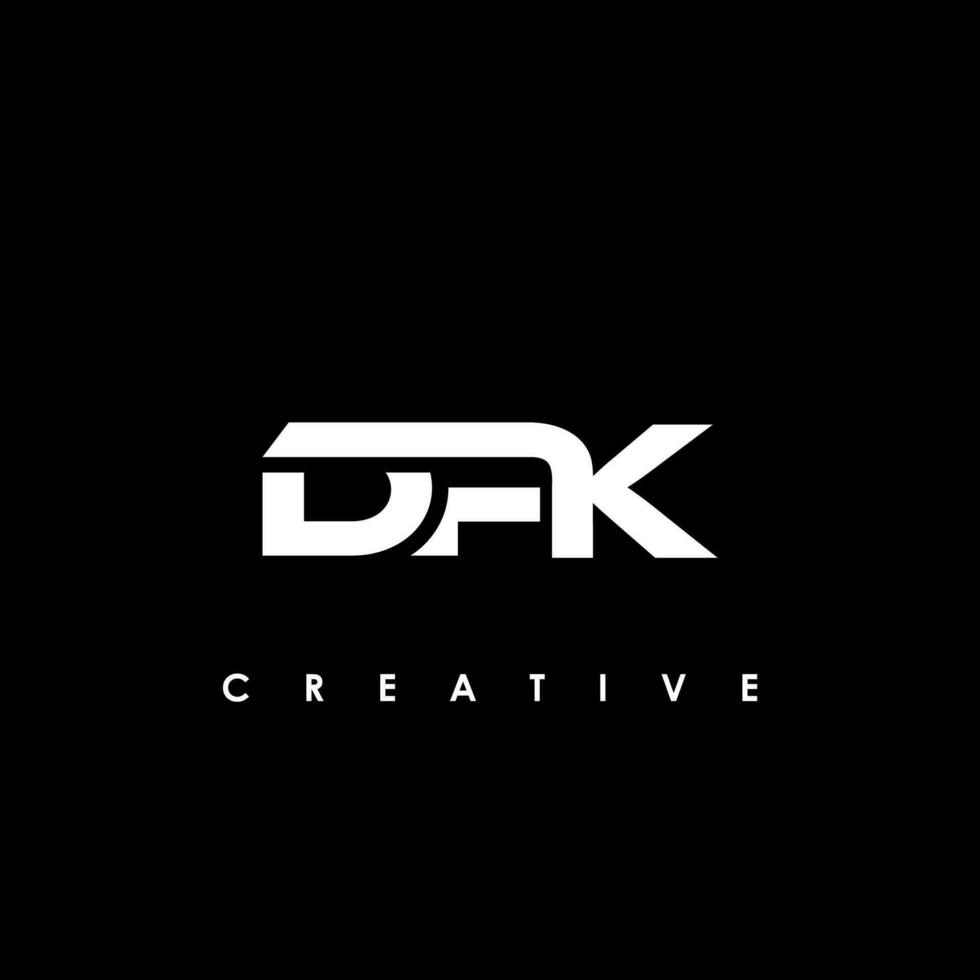 dpk carta inicial logotipo Projeto modelo vetor ilustração