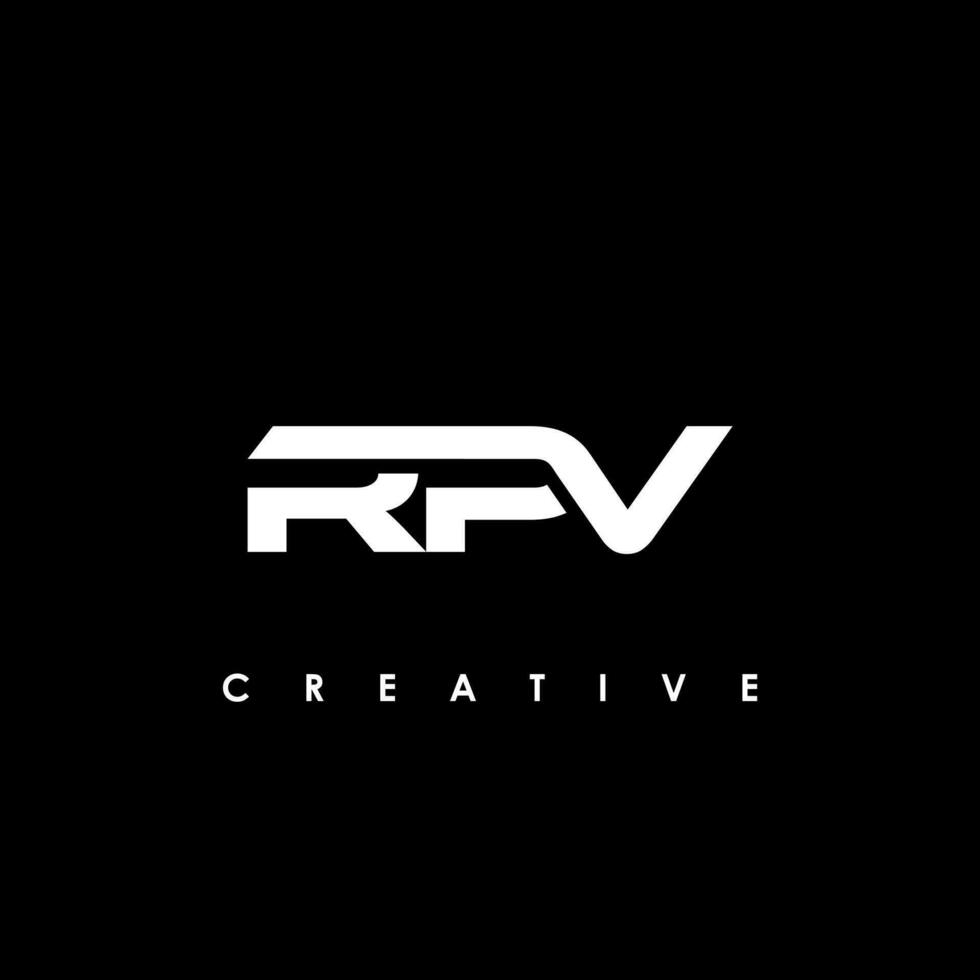 rpv carta inicial logotipo Projeto modelo vetor ilustração
